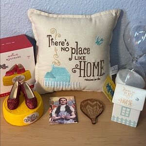 Wizard of Oz Lot There’s No Place Like Home Hallmark Pillow Ornament Magnets etc